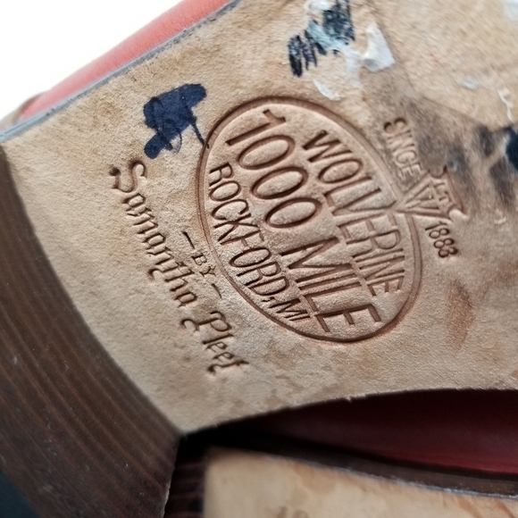 Wolverine by Samantha Pleet Leather Booties Color Blocking Soft Women's Size 6 - Picture 9 of 12